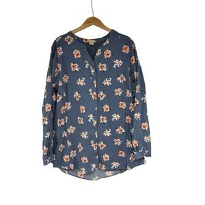 Duluth Trading Womens Sidewinder Flex Tunic Floral Top Hiking Size XL KK202